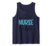 Nurse Life Heartbeat Stetoscopio Art Canotta