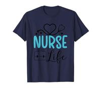 Nurse Life Heartbeat Stetoscopio Art Maglietta