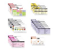 Nurse Nation 30 schede orizzontali di riferimento per infermieri formato badge: valori di laboratorio, elettrocardiogramma, parametri vitali e altro ancora (Foglietti bonus) Grande regalo per