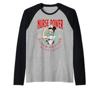 Nurse Power Saving Life Is My Job Not all Heroes Wear Capes Maglia con Maniche Raglan