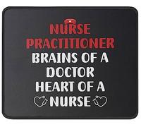 Nurse Practitioner Brains of A Doctor Nurse Tappetino Scrivania Piccolo Mouse Pad Portatile Tappetino per Mouse for Laptop Computer Gaming 25X30Cm