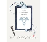 Nurse Practitioner Student Clinical Planner, CPT & ICD-10 Codes, SOAP Note Templates, Clinical Hours Tracker, Semester Planner & Study Organizer and more!: Green Exotic Flowers: Creamy Beige color!