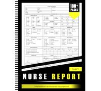 Nurse Report Sheet Notebook Healthcare Professionals And Nursing Student Must Haves For Efficient Documentation