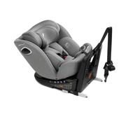 Nurse Scala Silla de Coche i-Size 40-150 cm, Giratoria 360º, ISOFIX con Top Tether, A Contramarcha y A Favor de la Marcha, Protección Lateral, Gris