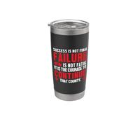 Nurse Success Is Not Final Failure Funny Nursing Nurses Bicchiere termico in acciaio inox doppia parete