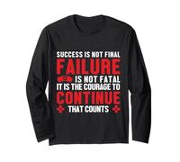 Nurse Success Is Not Final Failure Funny Nursing Nurses Maglia a Manica