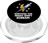 Nurse Survived The Night Shift Scream PopSockets PopGrip per MagSafe