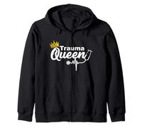 Nurse Trauma Queen Felpa con Cappuccio