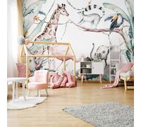 Nursery Bambino Foto Parati 416x254 CM 417x254cm Animali Decorazione Muro