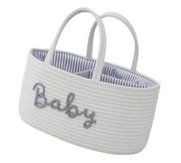 Nursery Essential Organizza il cestino piccolo e pieghevole per pannolini portatile in cotone organizza per un efficiente cestino della scuola materna