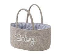 Nursery Essential Organizza il cestino piccolo e pieghevole per pannolini portatile in cotone organizza per un efficiente cestino della scuola materna