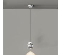 Nursery Light Cartoon Bear Small Pendant Lighting Fixture Chrome Nordic Mid Century Hanging Lamp Girls Chandelier for Bedroom Boys Room Bathroom