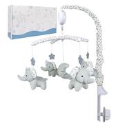 Nursery Mobile per presepe, giocattolo mobile per cucciolo - Seggiolino per auto giocattolo peluche rotante - Giocattolo ad alto contrasto, decorazioni per la scuola materna, scatola musicale, per rag