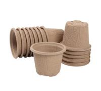 Nursery Planter Pots, Breathable Seedling Cups Set, 50 Pieces Planting Containers with Drainage Holes, Polymer Growing Pots with Lightweight Design, Garden Starter Cups for Flower Use