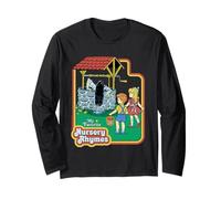 Nursery Rhymes Sarcastic Retro Vintage Funny Adult Humor Maglia a Manica