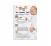 Nursery Wall-Art ABCs Poster Alphabet Print for Room Canvas Decor for Modern Neutral Nursery Room Decor(Framed,08x12inch(20x30cm))