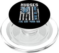 Nurses Back The Blue I've Got Your Six - Nurse Show Support PopSockets PopGrip per MagSafe