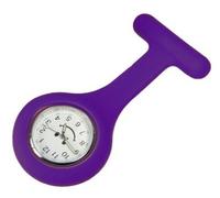 Nurse's Fob Watch Purple Silicone Set of 2(2Pieces) TIGA-MED with Smiley Krankeschwe Design Watch Heart Rate Monitor Watch by Tiga-Med