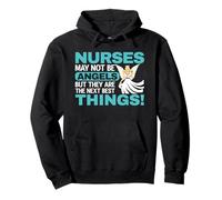 Nurses May Not Be Angels Nurse Funny Nursing Felpa con Cappuccio