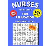 Nurses Word Search: Large Print Easy Puzzles for Relaxation