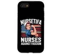 Nursetifa - Bandiera infermiera contro il fascismo, non resiste ai re, LPN RN Custodia per iPhone SE (2020) / 7/8