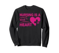 Nursing Is A Work of Heart Nursing Nurse Felpa