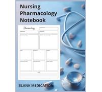 Nursing Pharmacology Notebook Blank Medication: Organized Blank Medication Template Notebook for Recording Drug Information, Safety Notes, and Nursing Monitoring Details