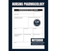 Nursing Pharmacology Notebook: Blank Medication Template Notebook - (8,5'' x 11'' 120+ Pages)