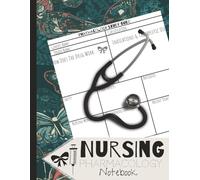 Nursing Pharmacology Notebook: Blank Medication Template Notebook: Journal Study Guide Notebook Butterfly Design