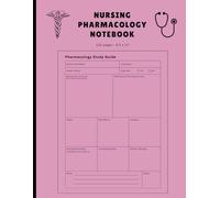 Nursing Pharmacology Notebook: Blank Medication Templates Designed to Help Nursing Students Study and Memorize Essential Drug Information. 120 Pages (Pink Cover).