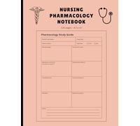 Nursing Pharmacology Notebook: Medication Templates Designed to Help Nursing Students Study and Memorize Essential Drug Information. 120 Pages (Pink Cover).