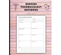 Nursing Pharmacology Notebook: Medication Templates Designed to Help Nursing Students Study and Memorize Essential Drug Information. 120 Pages (Pink Cover).