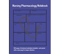 Nursing Pharmacology Notebook: Nursing School Study Notebook