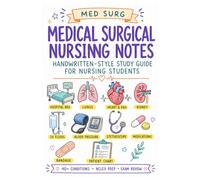 Nursing Study Notes: Medical Surgical Nursing Handwritten-Style Study Guide with Beautiful Illustration for Nursing Students, NCLEX Prep, and Exam Review: Medical Surgical Nursing Study Notes