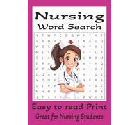 Nursing Word Search: Word Searches with easy to read print about Nursing, Healthcare, Respiratory Therapy, and more I 6x9 inches, 110 pages I 50+ puzzles… Gift for Vacation, Holidays, and Free Times.