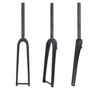 NURUGURE Gravel Bikes Forcella Rigida 700c Full Carbon Fiber Road 1-1/8" Tubo Dritto/Conico Perno Passante Anteriore Freno a Disco 12x100mm