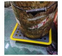 NURUGURE Pallet di contenimento per fusti industriali - Mini Vassoio per fuoriuscite di Serbatoi di Petrolio, Piattaforma modulare per Laboratori, capacità 1 Fusto