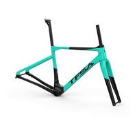 NURUGURE Telaio per Bici da Strada da 47 cm, 50 cm, 53 cm e 56 cm, Telaio in Carbonio 700C a sgancio rapido, Freno a Disco da 100/142 mm, Forcella conica in Fibra di Carbonio