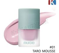 NUSE Mousse Care Cheek 16ml #01 Taro Mousse Vegan Moisture Face Blusher K-Beauty
