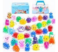 Nuseya Squishy 42 pezzi Antistress Squishy Piccoli Squishy Kawaii Squishy gadget compleanno Fidget Toys Stress Squeeze Regalini Festa di compleanno animaletti di gomma per bambini non duplicati