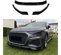 NUSHKE Auto Paraurti Anteriore Spoiler Labbro per Au-di A3 S3 8Y TFSI TDI S-Line 2020-2022, Anticollisione Anteriore Paraurti Lip Spoiler Labbro Splitter Diffusore