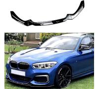 NUSHKE Auto Paraurti Anteriore Spoiler Labbro per BMW 1 Series F20 F21 M-Pack 118i 120i 2015-2019, Anticollisione Anteriore Paraurti Lip Spoiler Labbro Splitter Diffusore,Glossy-Black