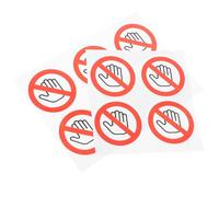 NUSITOU 10 Adesivi Avviso Sicurezza Non Toccare Diametro 25 Mm Autoadesivi per Macchinari Fabbriche Magazzini Segnaletica Industriale Adesivi per Segnali di Avvertimento