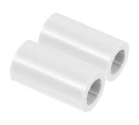 NUSITOU 2 Pezzi Replacement Cue Ferrules per Stecca da Biliardo in Plastica Bianca, Accessori per Cue Stick e Snooker Pool Parts, per Gioco e 9-Ball, per Giocatori