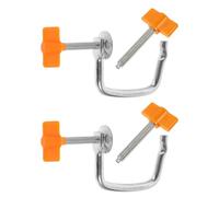 NUSITOU 2 Set Morsetto di Ricambio Accessorio Pratico per Macchina Pasta Manuale in Ferro e Pp, Clip Fissaggio per Tirapasta per Cucina Domestica