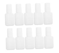 NUSITOU 22 Pezzi Flaconi Vuoti per 10ml di Colore Chiaro in Plastica Leggeri per Ricostruzione Unghie e Viaggio Manicure