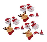 NUSITOU 25 Pezzi Toppe Natalizie Non Tessuto, Decorazioni Fai da Te per Cappelli e Jeans, Copri Buchi e Abbellisci Abbigliamento per Feste di Natale Stili multipli