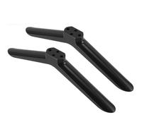 NUSITOU 2pezzi Supporto Tv da Tavolo per Schermi da Gambe in Plastica Nera Resistenti e Stabili Base per Soggiorno e Camera da Letto Design Elegante e Confezionamento Individuale