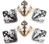 NUSITOU 3 Paia Copri Punte Tacchi Alti in Ferro Resistente, Protezione per Scarpe da Donna, Accessori per Riparazione e Decorazione Tacchi, Adatti per Stivali e Pompe, Set Metallo Oro