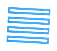 NUSITOU 4 Pezzi Segnalibro Guida alla Lettura per Dislessia in Acrilico Blu, Righello Lettura Tracciamento Linea per Giocatori e Principianti di Mahjong